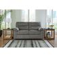 Ashley Bindura Manual Reclining Glider Loveseat in Mineral, , large
