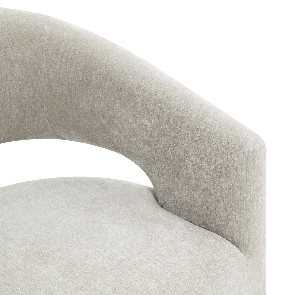 Furniture of America Rivena Modern Arm Chair with Casters in Taupe, , large