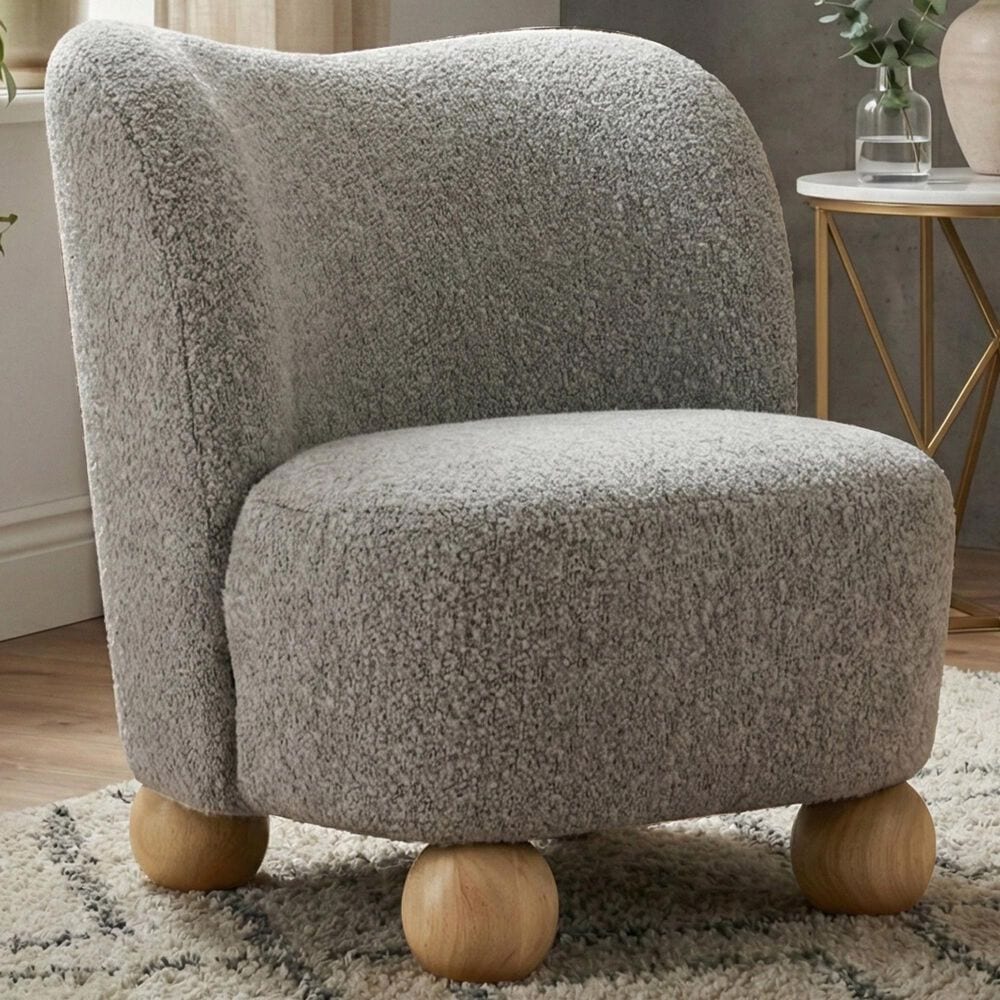 Furniture of America Velra Accent Chair in Gray, , large