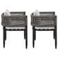 Blue River Felicia Patio Dining Chair in Black (Set of 2), , large