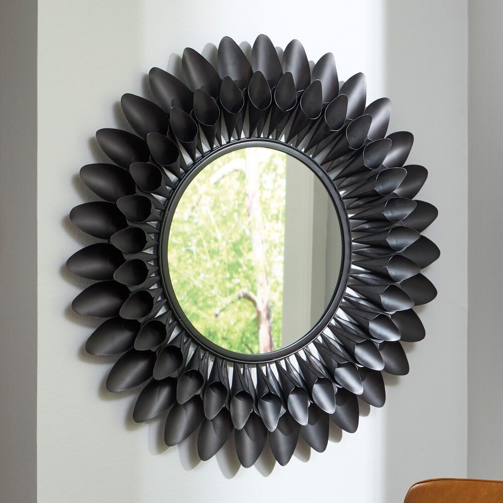 Ashley Ryenmour Accent Wall Mirror in Black, , large
