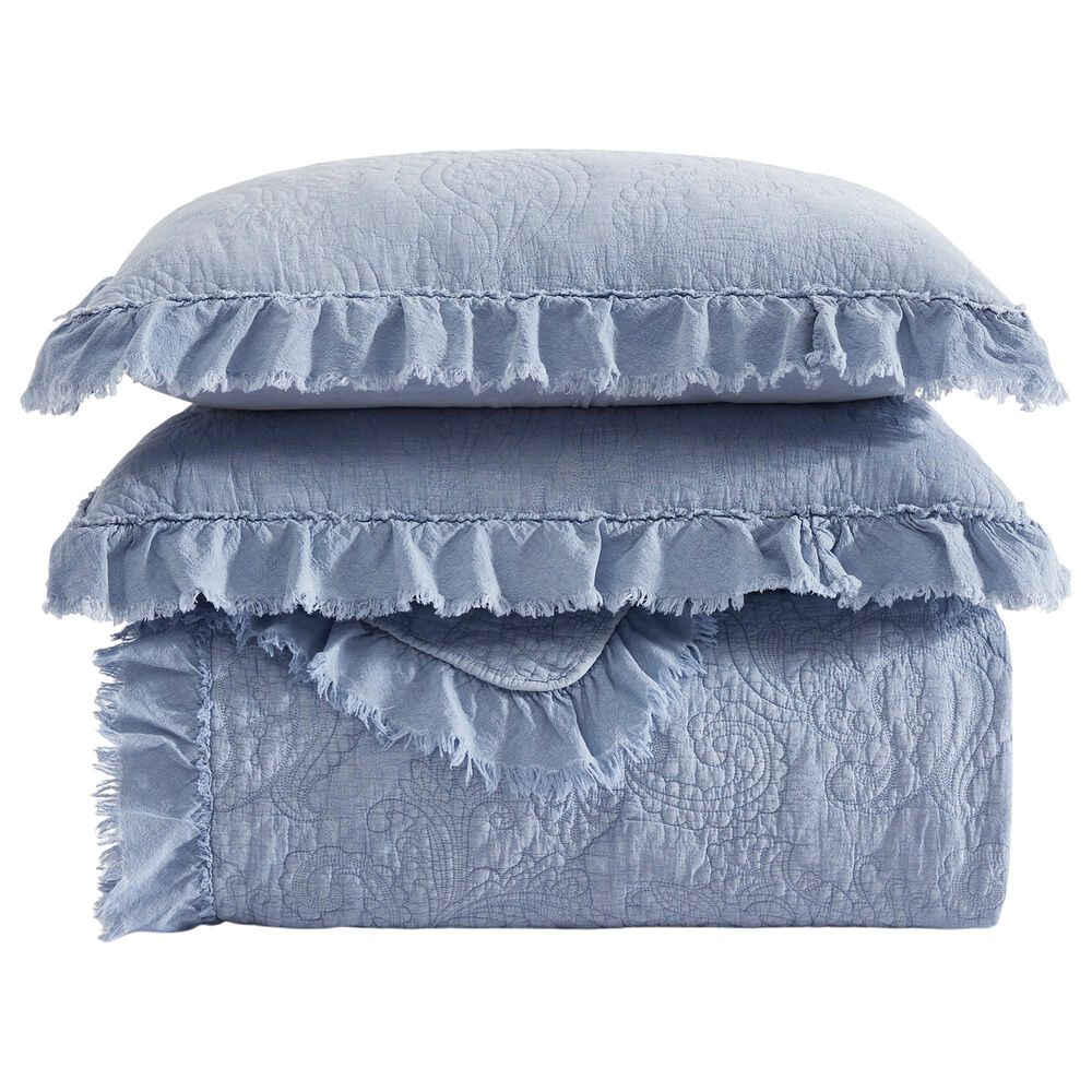 HiEnd Accents Sadie 3-Piece King Quilt Set in Bluebonnet, , large