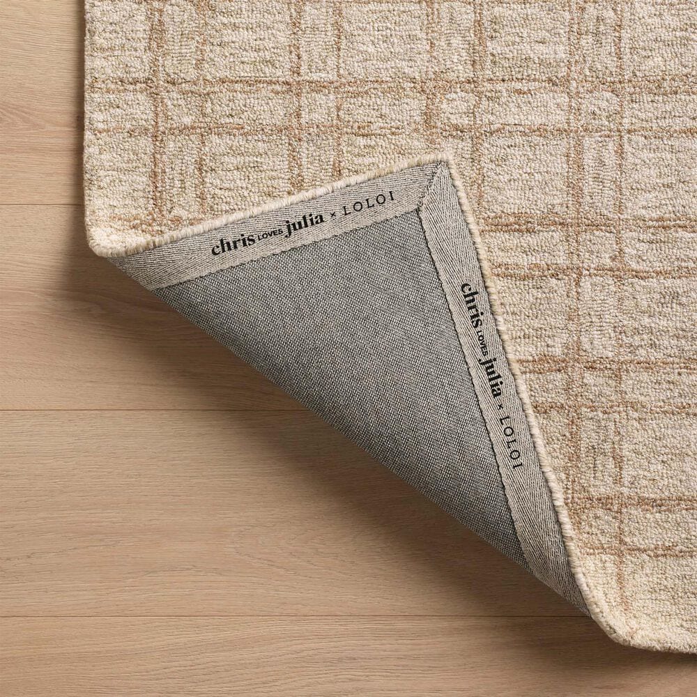 Chris Loves Julia x Loloi Polly 2&#39;6&quot; x 9&#39;9&quot; Khaki and Sand Runner, , large