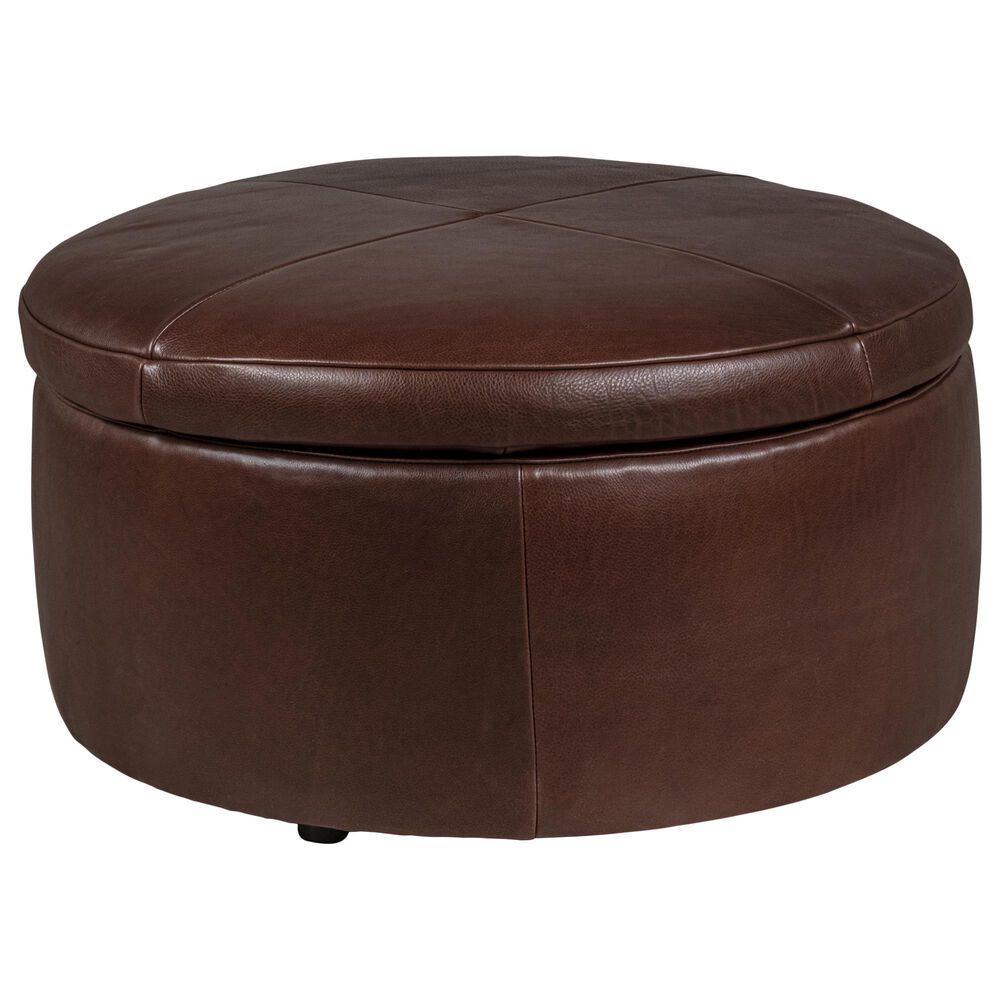 Jonathan Louis Ottoman Round Medium Storage in Brighton Hero, , large