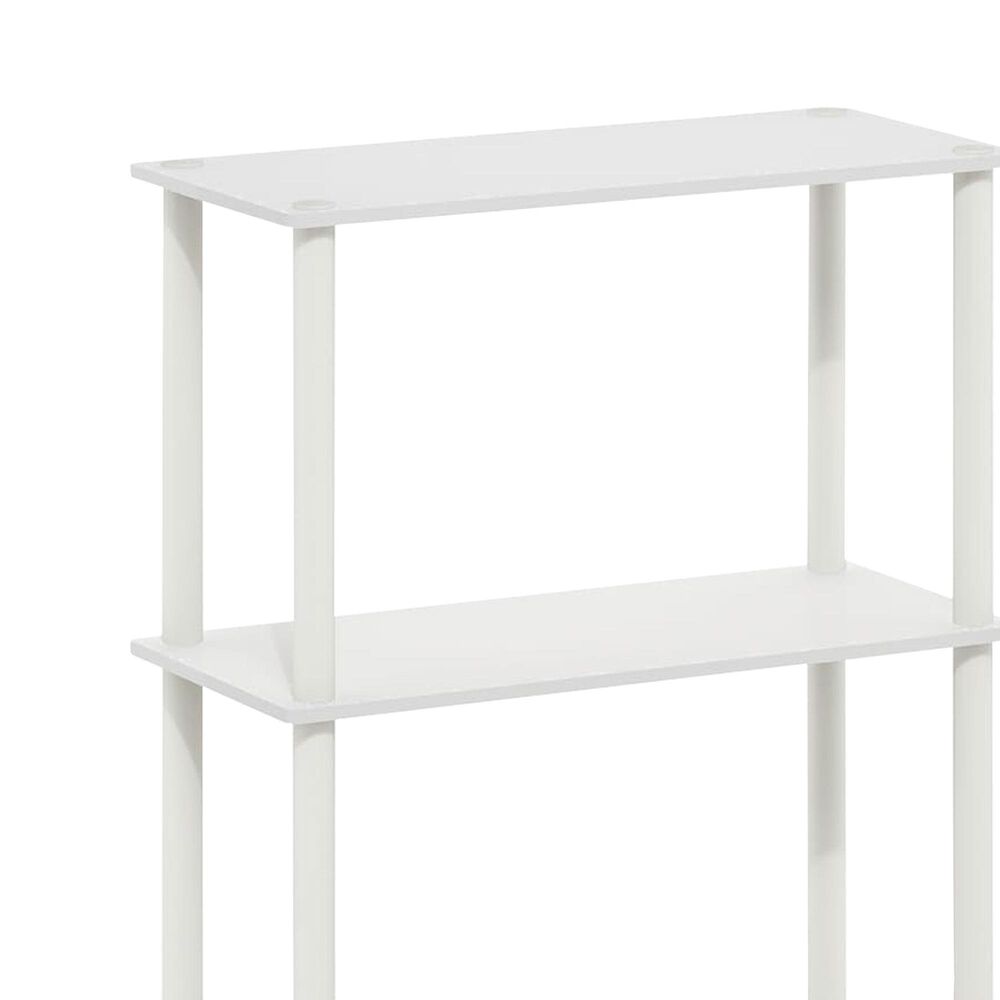 HOMLUX Turn-N-Tube 3-Tier Compact Open Storage Bookshelf in White (Set of 2), , large