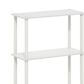 HOMLUX Turn-N-Tube 3-Tier Compact Open Storage Bookshelf in White (Set of 2), , large
