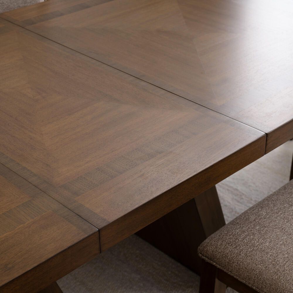 Linon Home Decor Callahan Dining Table with Leaf in Brown - Table Only, , large