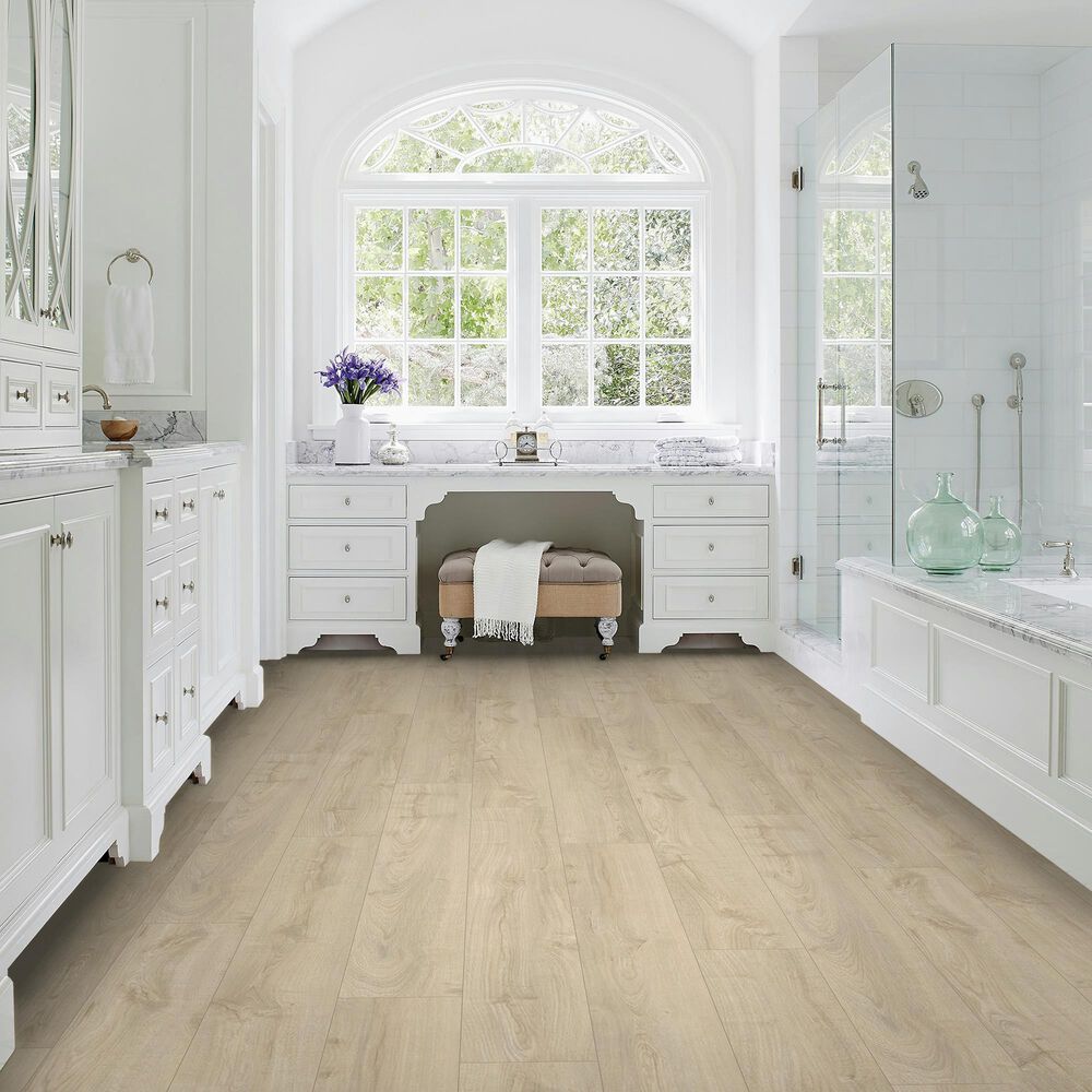 Karastan Willow Estates Cashmere Cream 8&quot; x 60&quot; Luxury Vinyl Plank, , large