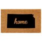 Callaway Kansas 2" x 3" Natural and Black Door Mat, , large