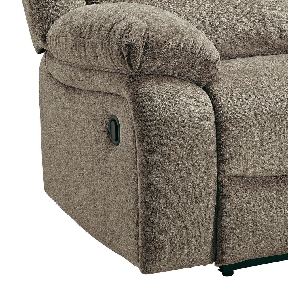 Ashley Draycoll Double Reclining Loveseat with Console in Pewter, , large