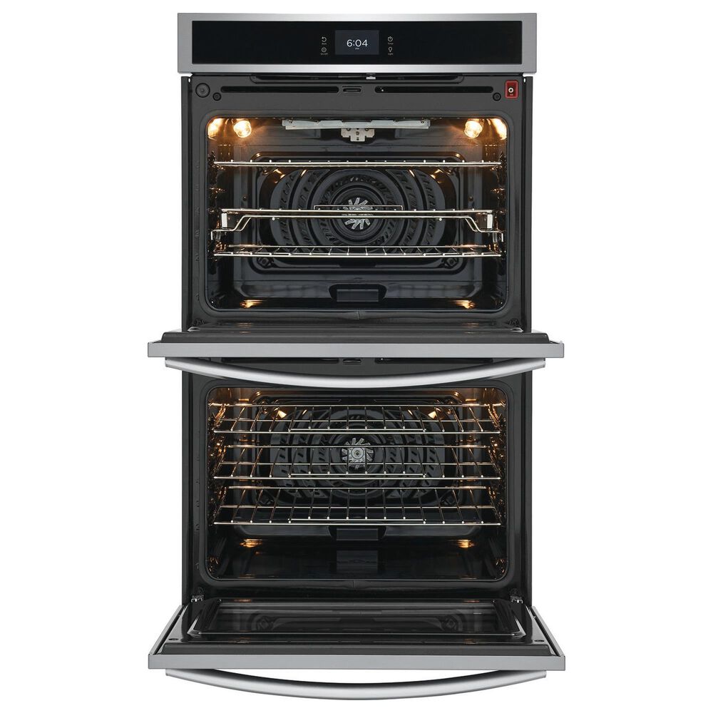 Frigidaire Gallery 2-Piece Kitchen Package with Stainless Steel 30&quot; Double Electric Wall Oven and Black Electric Cooktop, , large