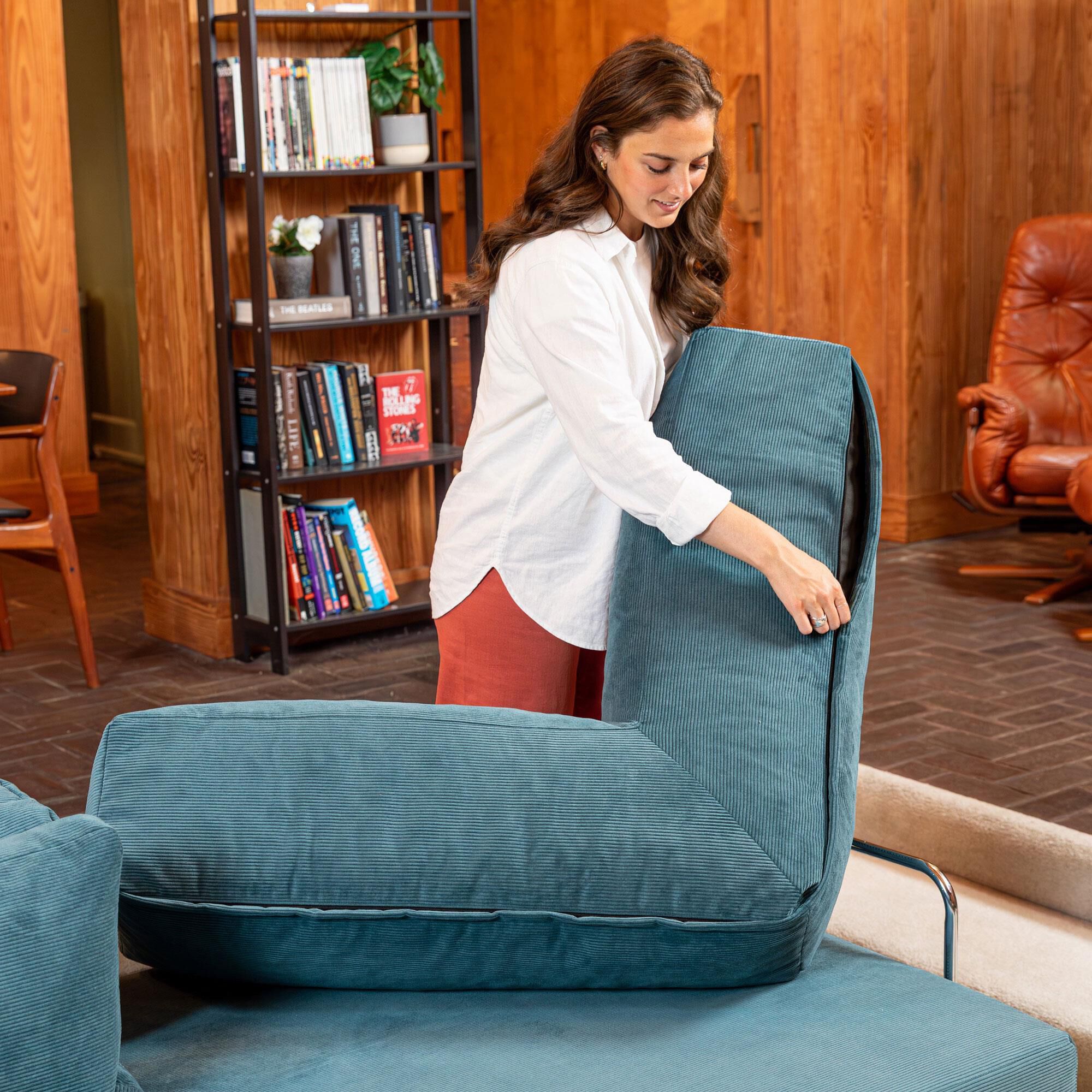 Jaxx Unsofa 2-Piece Modular Right Facing L-Shaped Sectional in