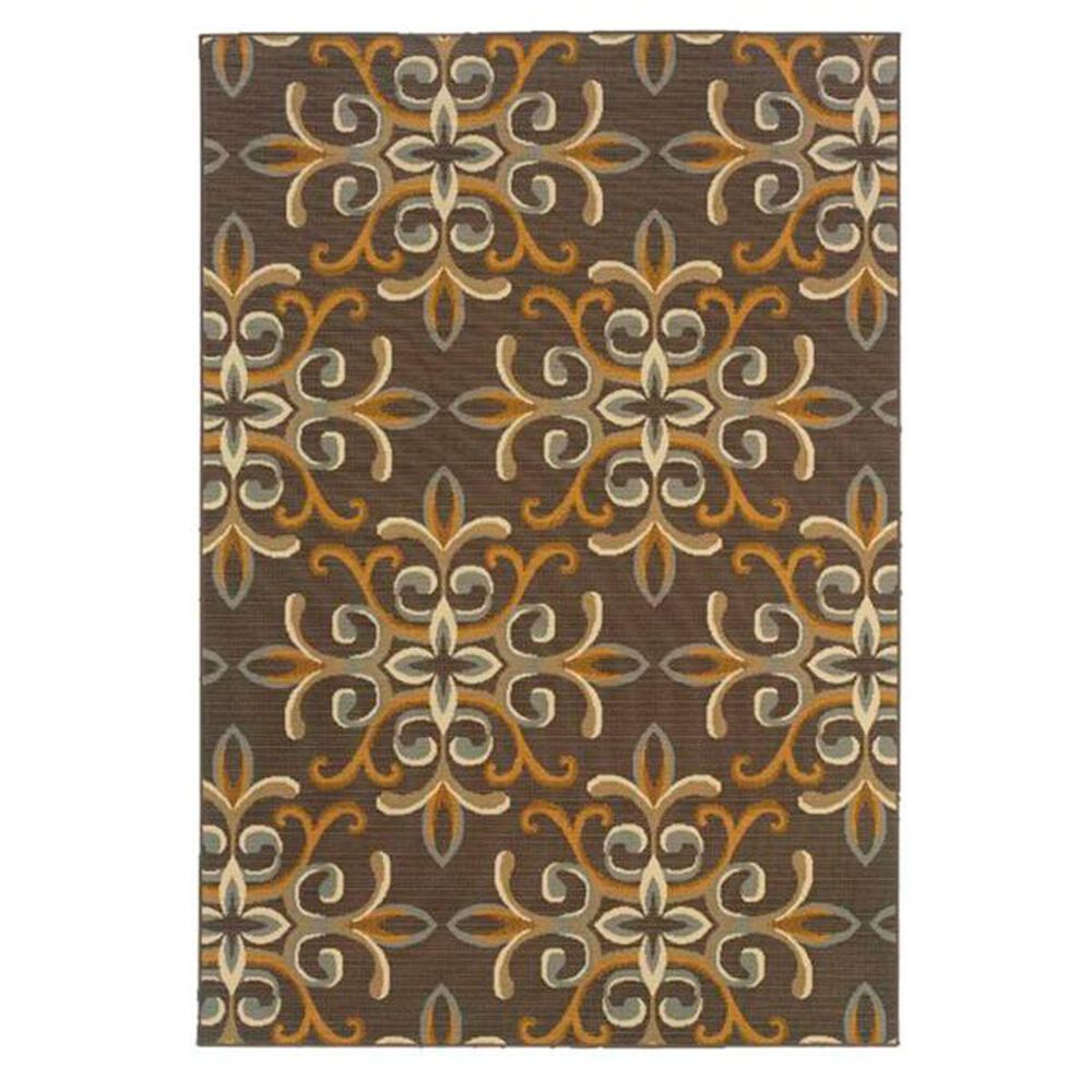 Oriental Weavers Bali 8990H 6'7" x 9'6" Brown Area Rug, , large