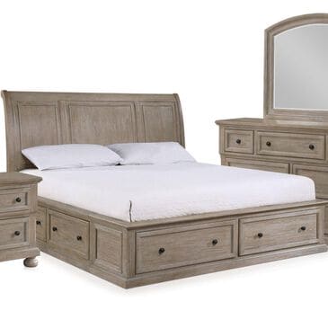 Davis International King Storage Bed in Taupe, , large