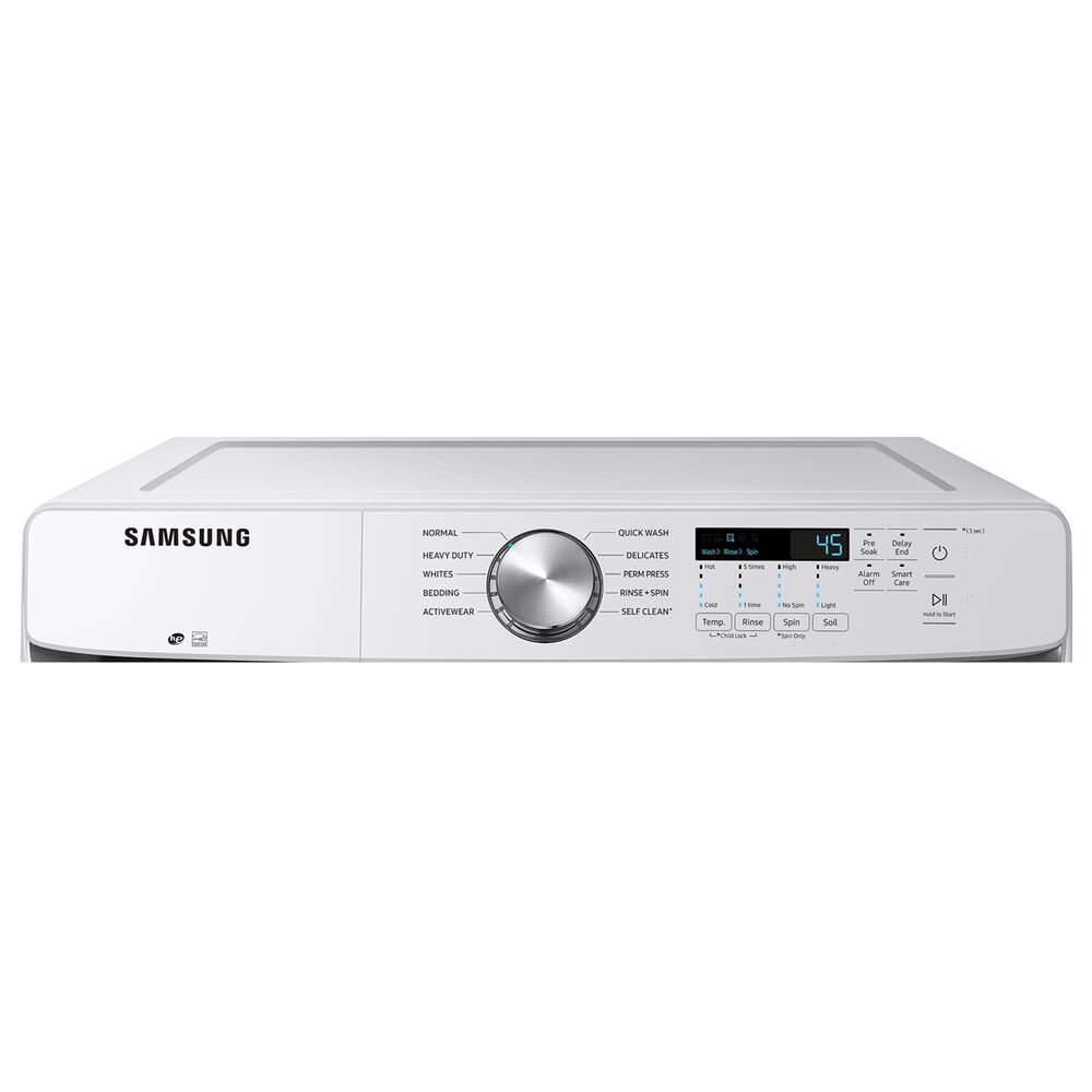 Samsung 4.5 Cu. Ft. Front Load Washer and 7.5 Cu. Ft. Electric Dryer with Sensor Dry Laundry Pair in White, , large