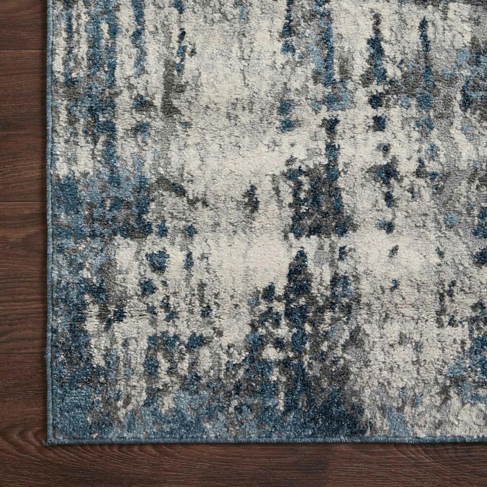Loloi II Austen 2&#39;4&quot; x 10&#39; Natural and Ocean Runner, , large