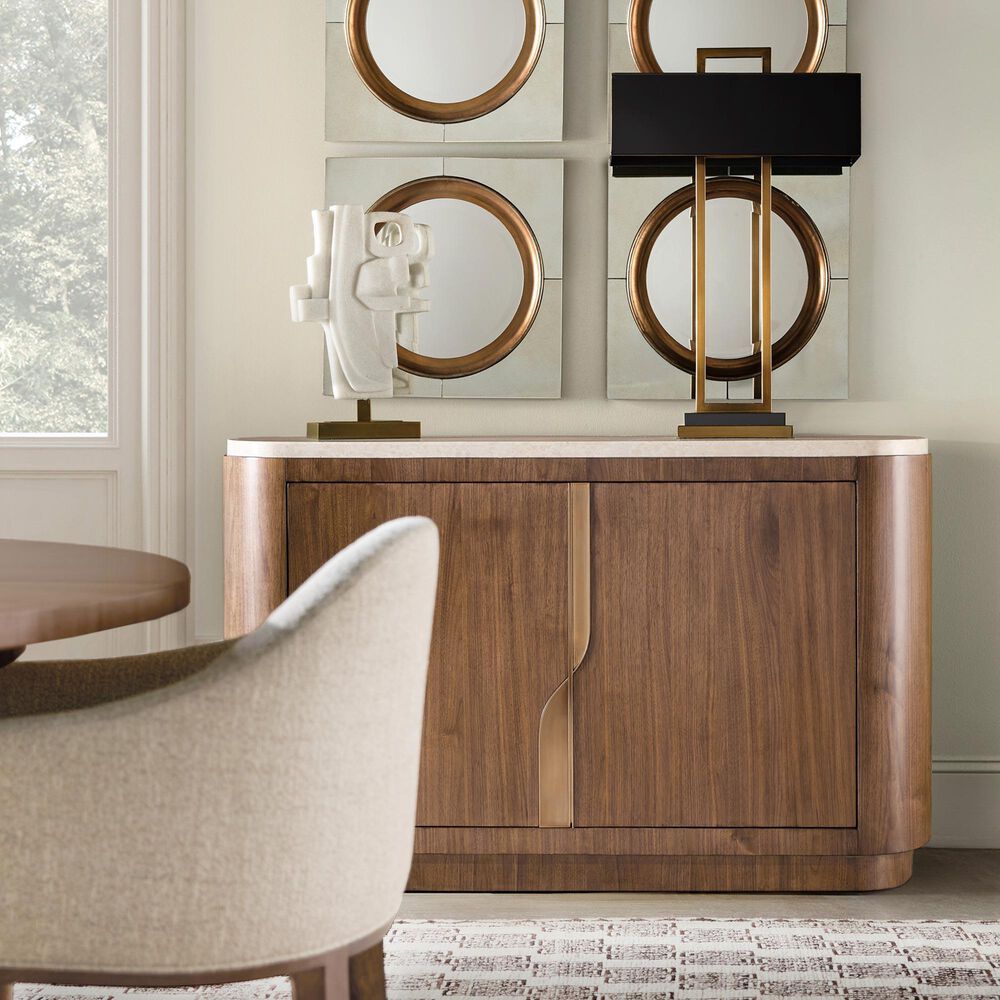 Hooker Furniture Eleana Server in Light Caramel, White and Beige, , large