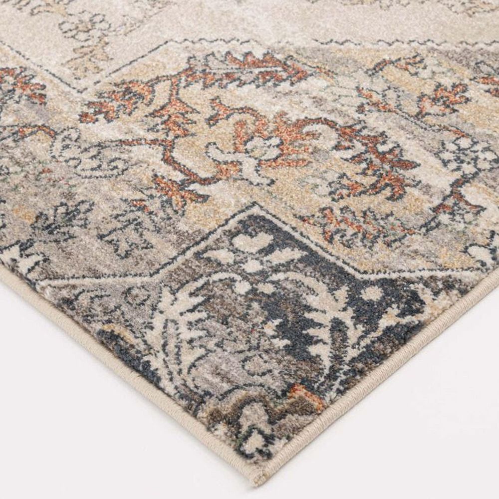 Central Oriental Montville Laylinia 7&#39;10 x 9&#39;10 Alabaster and Vintage Blue Area Rug, , large