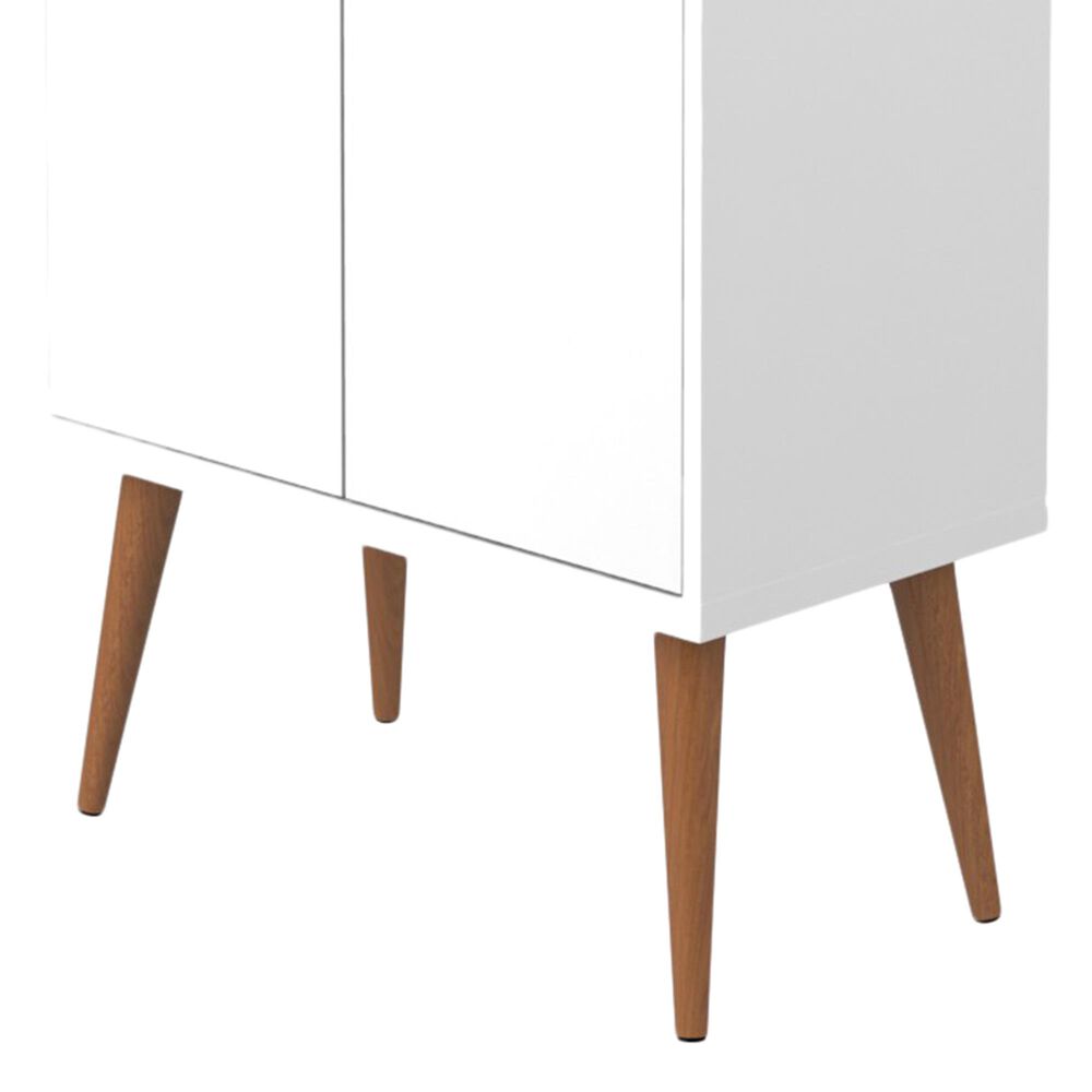 Dayton Utopia 10-Bottle Wine Rack China Storage Closet in White Gloss and Maple Cream, , large