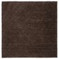Safavieh August Shag 9" Square Brown Area Rug, , large