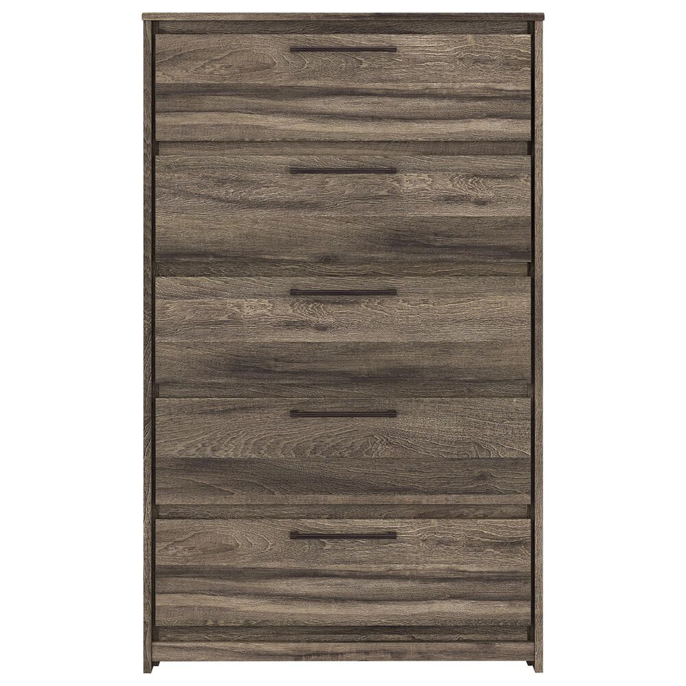 Ashley Elbrim 5-Piece King Bedroom Set in Brown with LED and USB Ports, , large