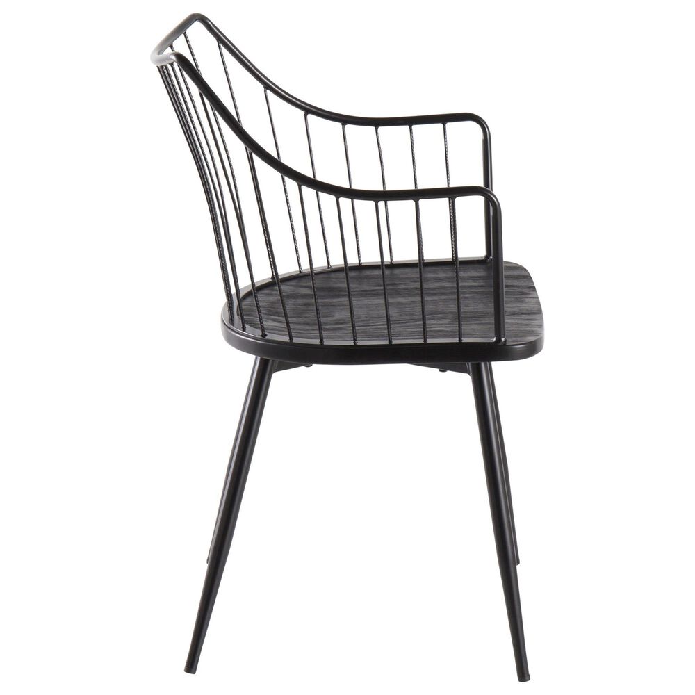 Lumisource Winston Arm Chair in Black, , large