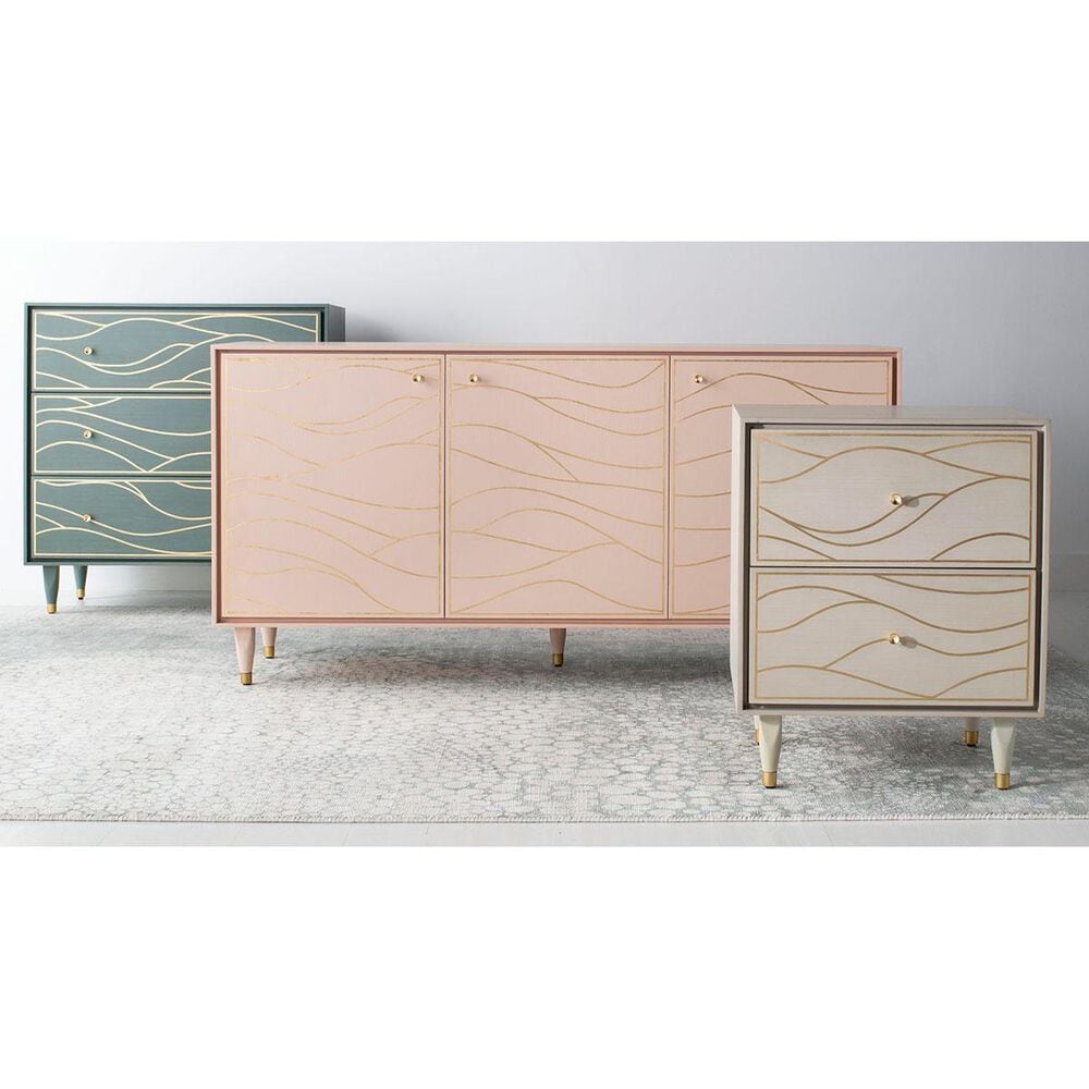 Safavieh Broderick Nightstand in White Gold, , large