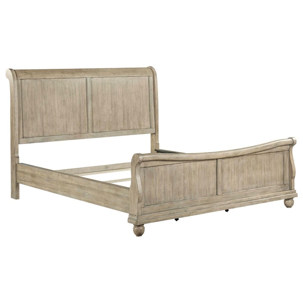 Belle Furnishings Rustic Traditions 3-Piece King Sleigh Bedroom Set in Saddle Tan, , large