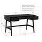 Linon Home Decor Ryker Writing Desk in Black, , large