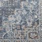 Central Oriental Orient Dorcie 2"2" x 3" Blue and Dark Grey Area Rug, , large
