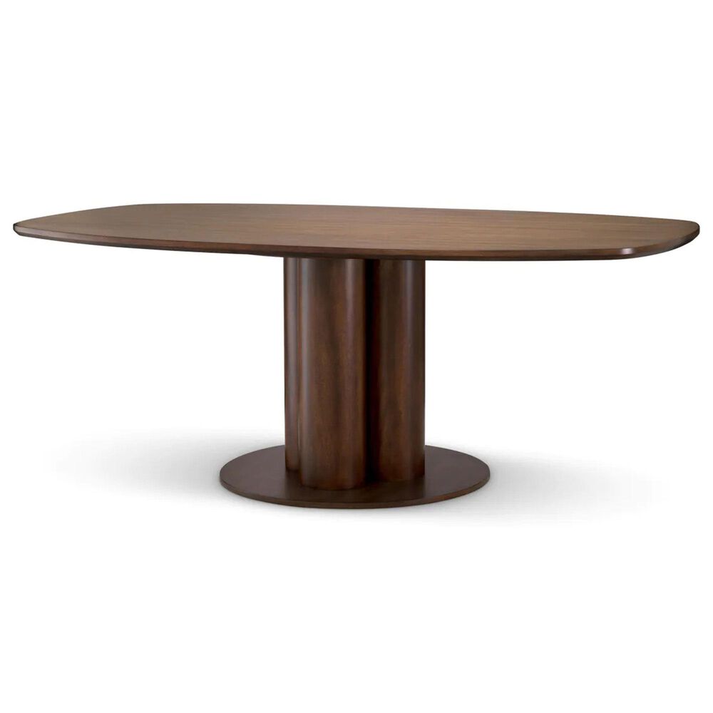 Eichholtz Westwood Pedestal Dining Table in Okoume - Table Only, , large