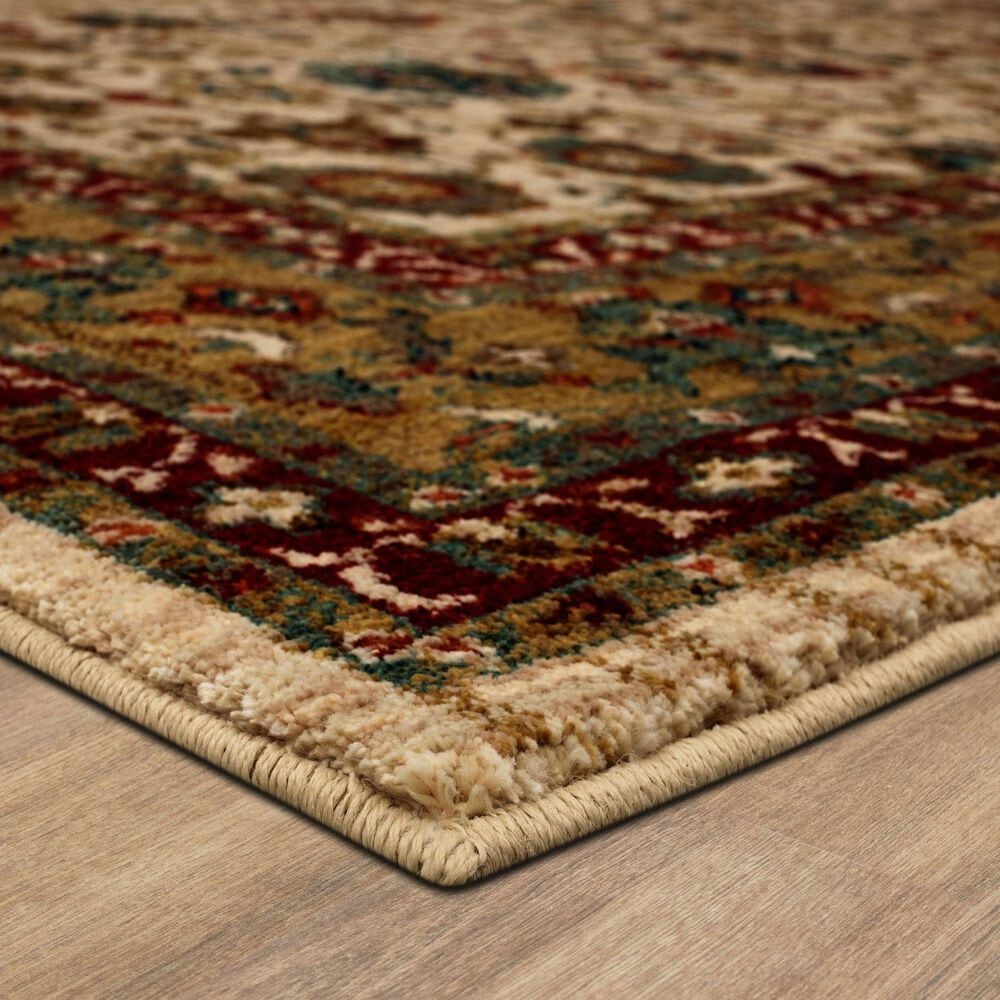 Karastan Spice Market Keralam Cream 5'3" x 7'10" Area Rug, , large