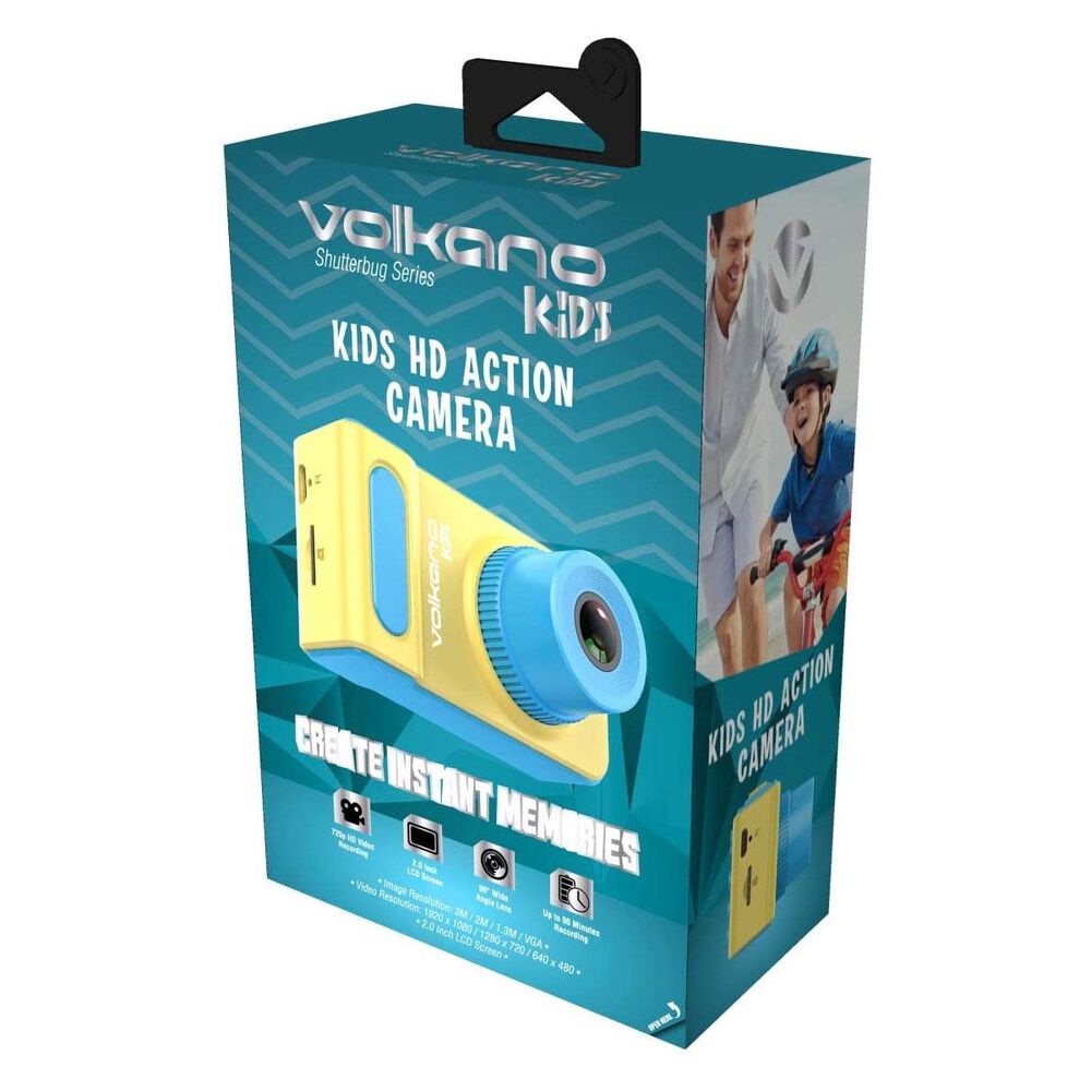 Volkano Kids HD Shutterbug Series Action Camera in Yellow and Blue, , large