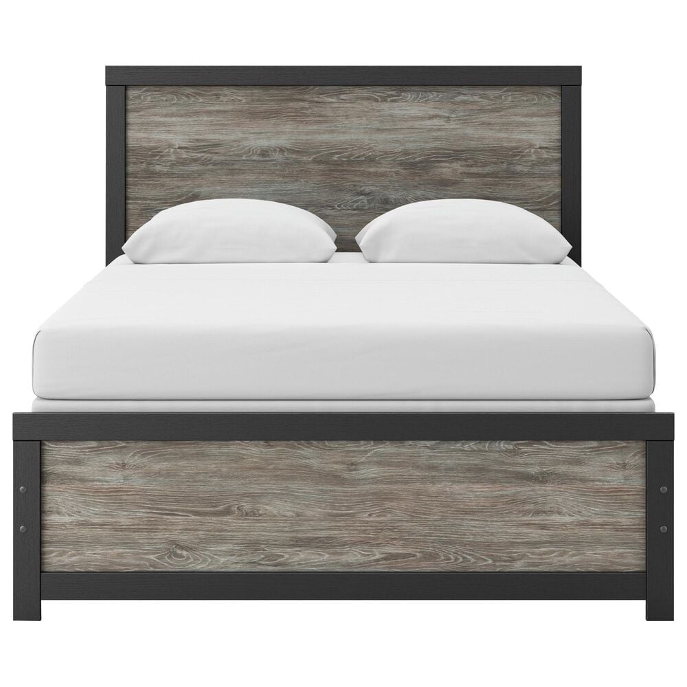 Ashley Broachmyn Queen Panel Bed in Black and Gray , , large