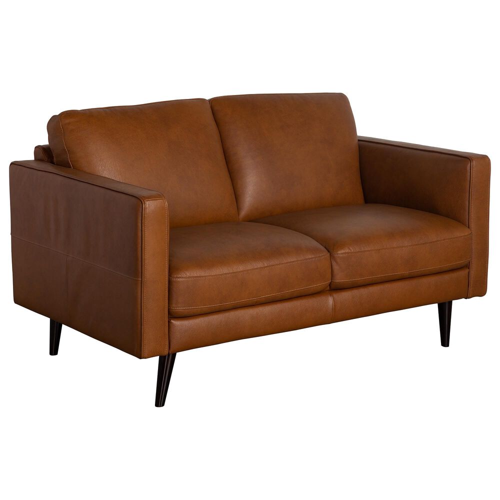 Natuzzi Editions Destrezza Loveseat in Brandy, , large