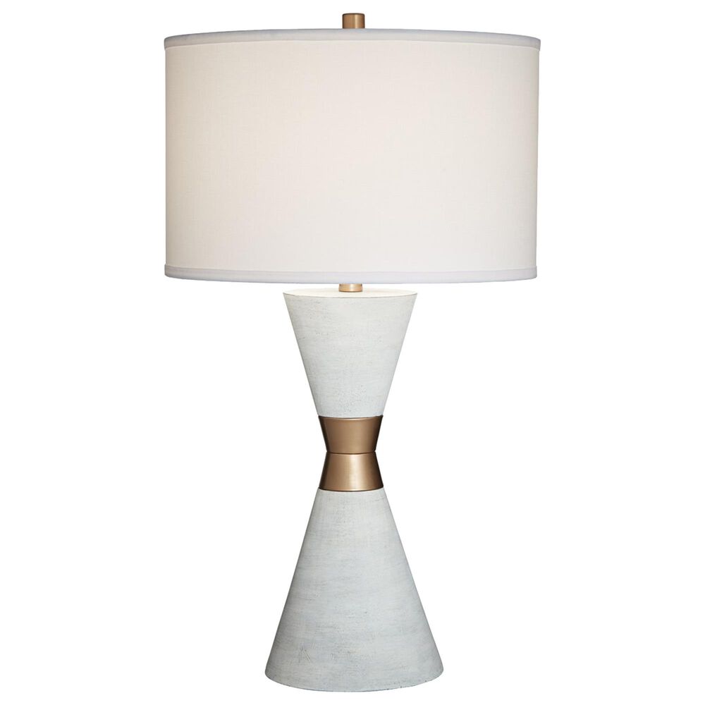 Pacific Coast Lighting Kingstown Table Lamp in White, , large