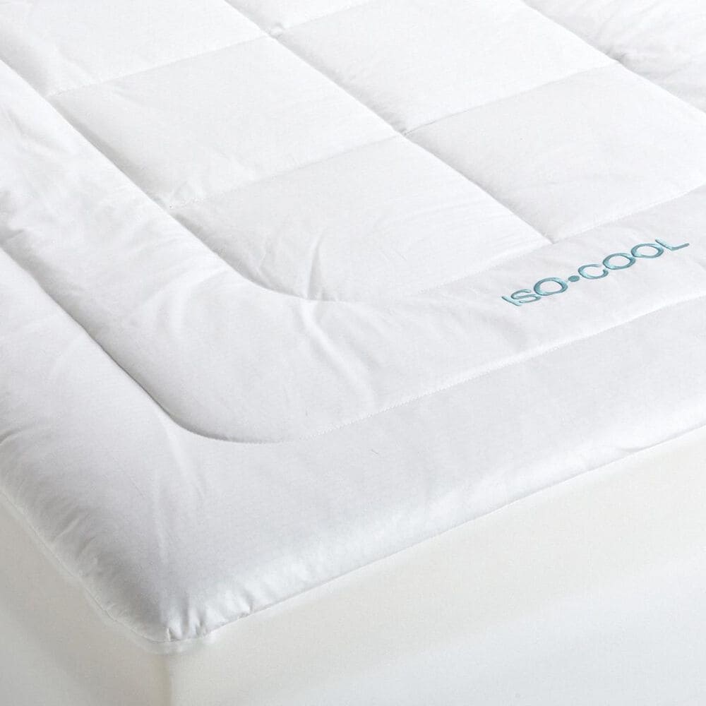 Isotonic Iso-Cool Memory Foam Queen Mattress Topper with Outlast Cover, , large