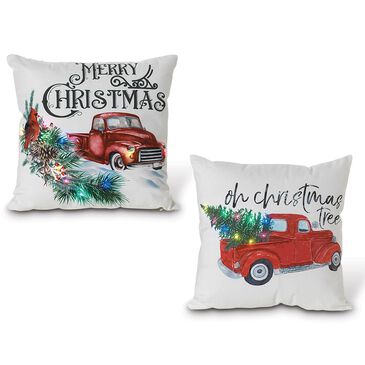 The Gerson Company 16" Lighted Pillow in White (Set of 2), , large