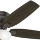 Hunter Kenbridge Low Profile 52" Ceiling Fan with LED Lights in Noble Bronze, , large