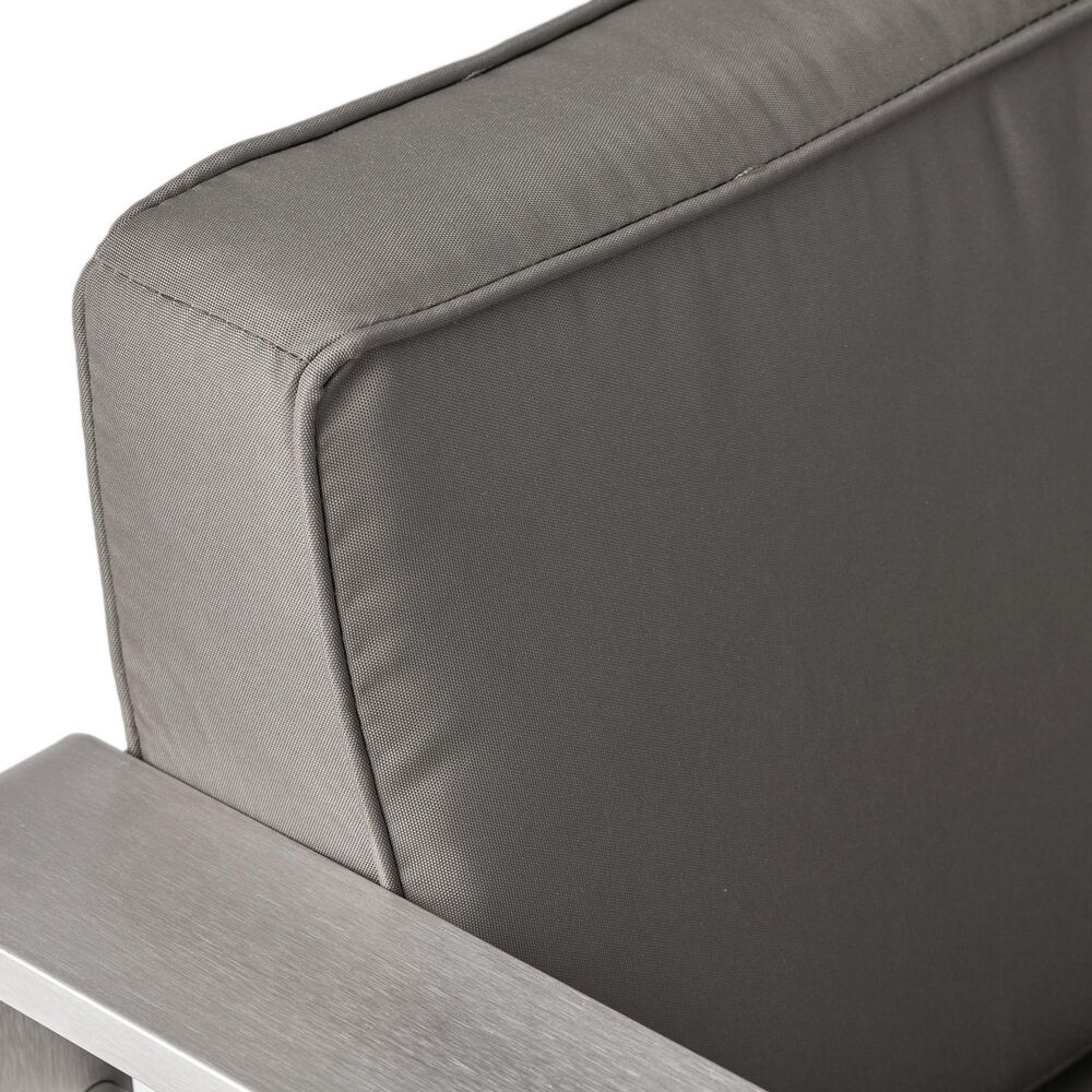 Hearth and Haven Cape Coral Outdoor Club Chair in Silver, , large