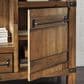 Ashley Roybeck Accent Cabinet in Light Brown and Bronze, , large