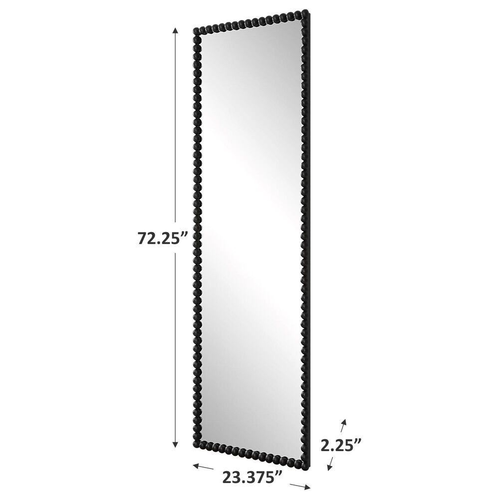 Uttermost Serna Vanity Mirror in Satin Black, , large