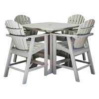 Firefly Portsmouth 5-Piece Pub Set in Gray