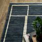 Oriental Weavers Reed 9"10" x 12"10" Blue and Ivory Area Rug, , large