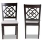 Baxton Studio Renaud Dining Chair in Grey/Dark Brown (Set of 2), , large