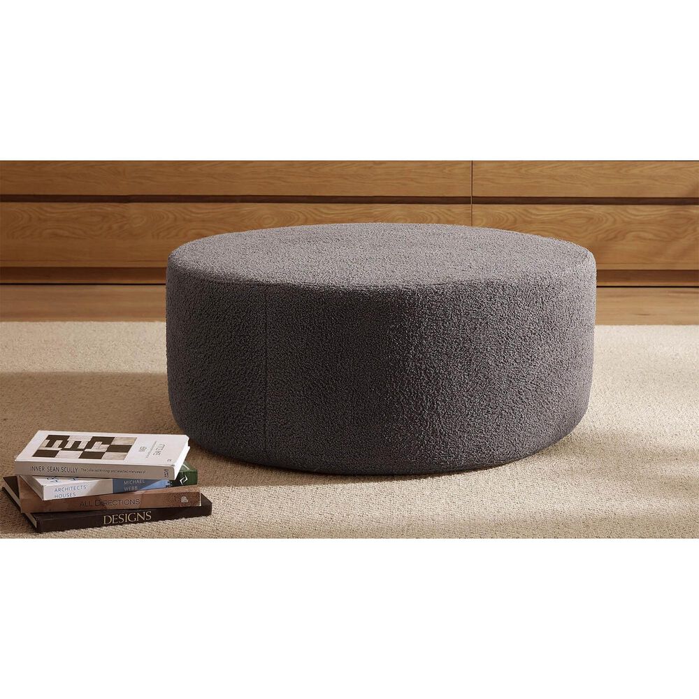 Sunday Citizen Rowan Ottoman in Dark Gray, , large