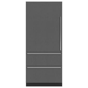 Sub Zero Designer 19.6 Cu. Ft. Over and Under Refrigerator with Left Hinge in Panel Ready, , large