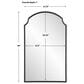 Uttermost 36" Wall Mirror in Satin Black, , large