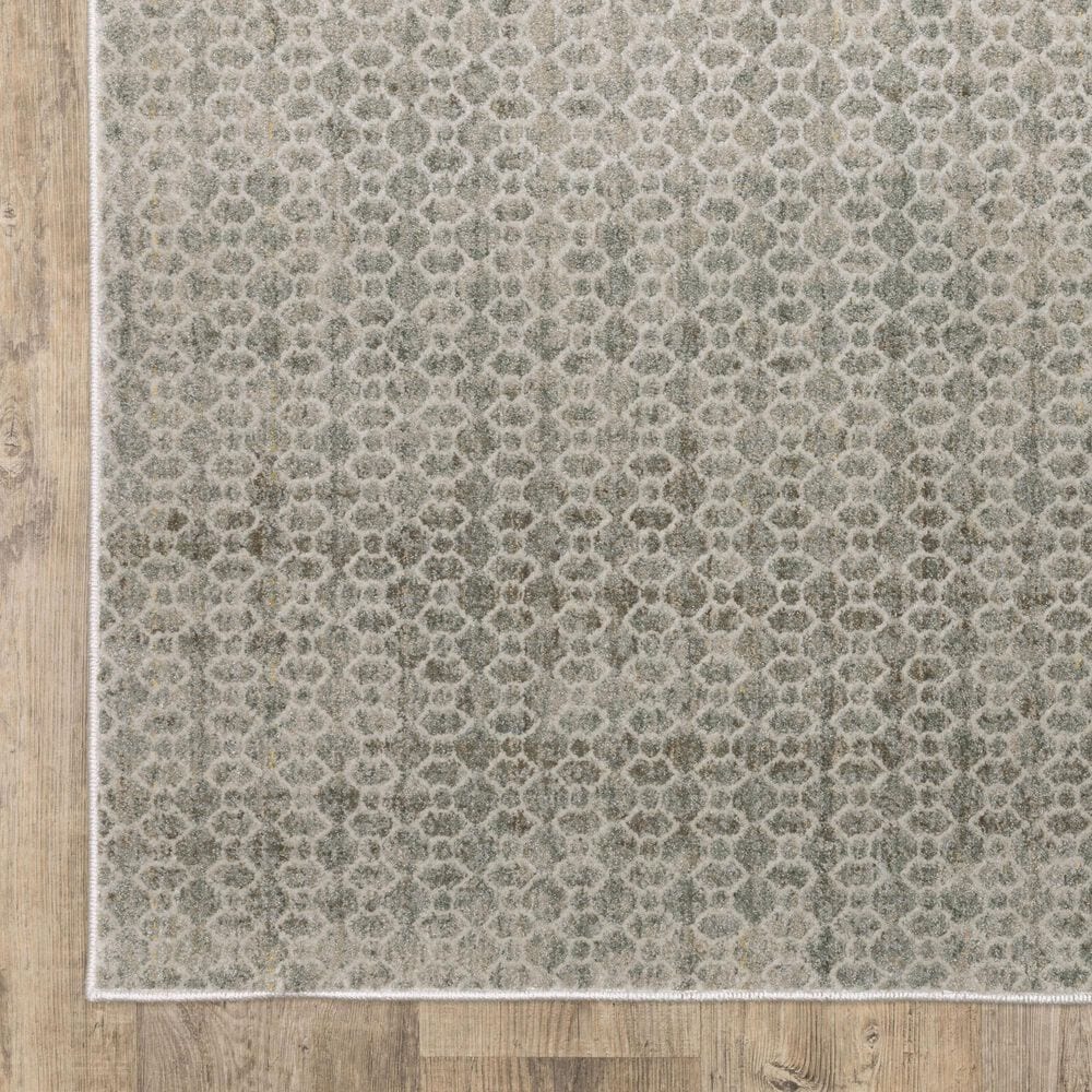 Oriental Weavers Mallory MAL04 Grey and Blue 2'3" x 7'6" Runner, , large