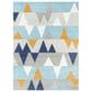 Balta Rugs Modern Geometric 3"11" x 5"7" Blue Area Rug, , large